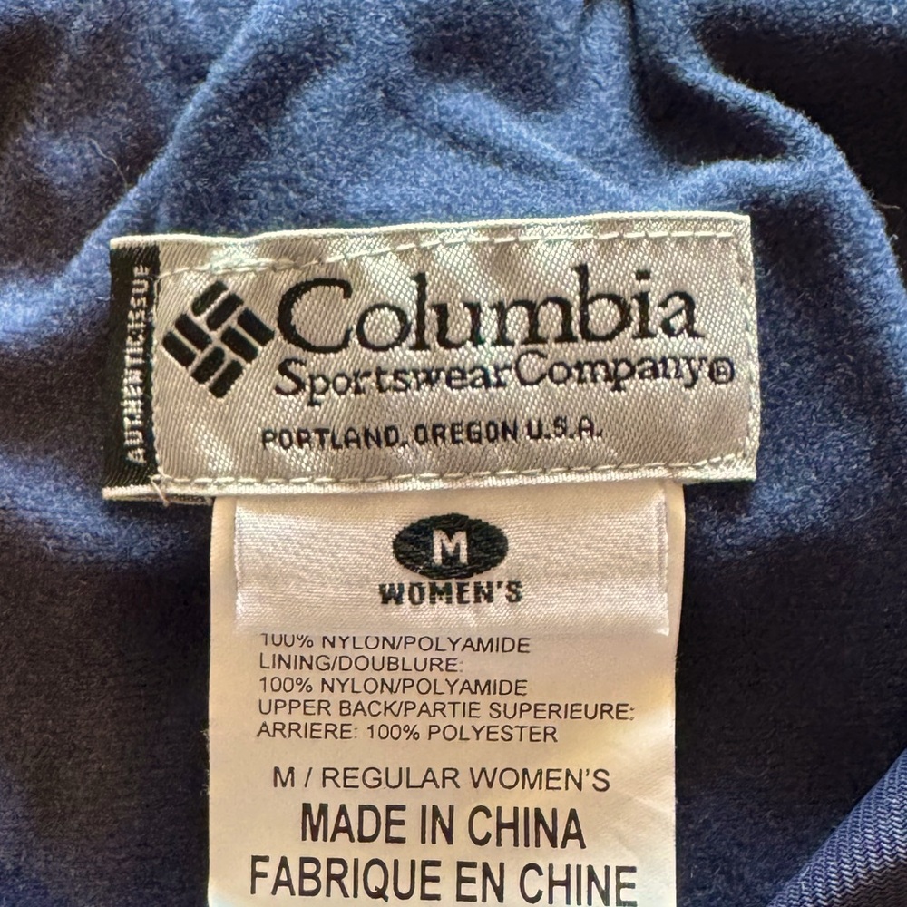 Columbia M women’s outdoors navy blue ski snow-winter adjustable waterproof pant - Picture 5 of 11